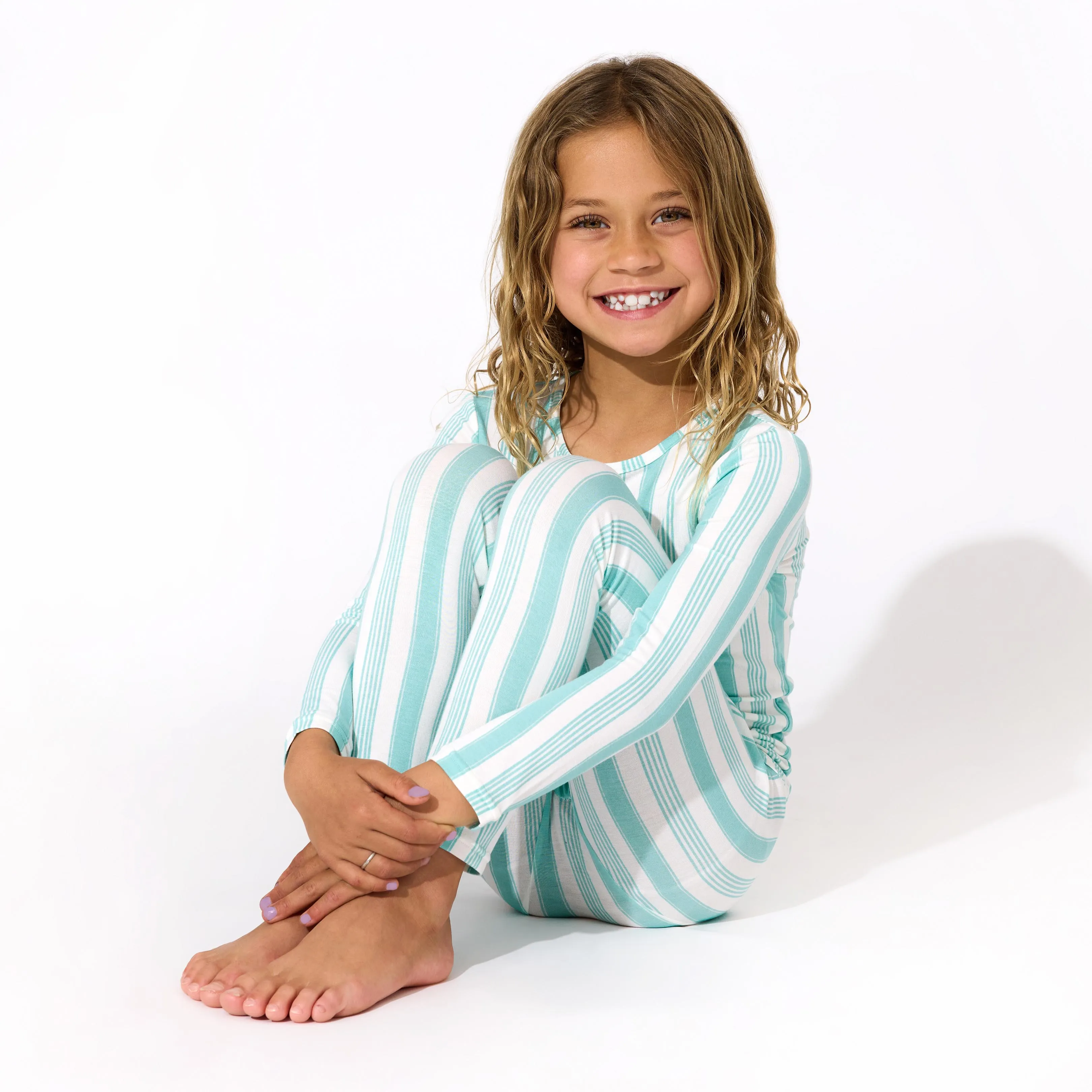 Slumber Stripes Bamboo Kids Pajamas