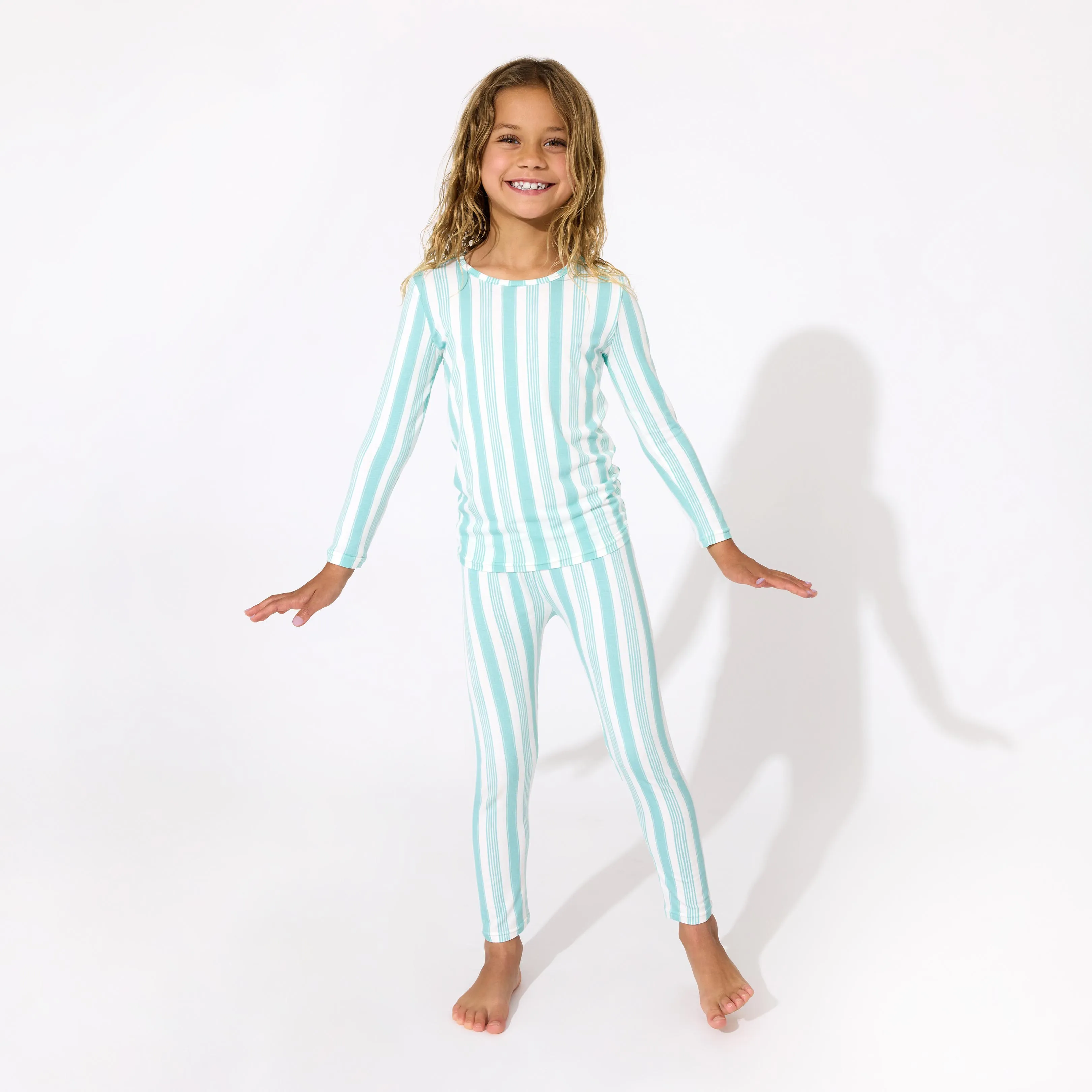 Slumber Stripes Bamboo Kids Pajamas