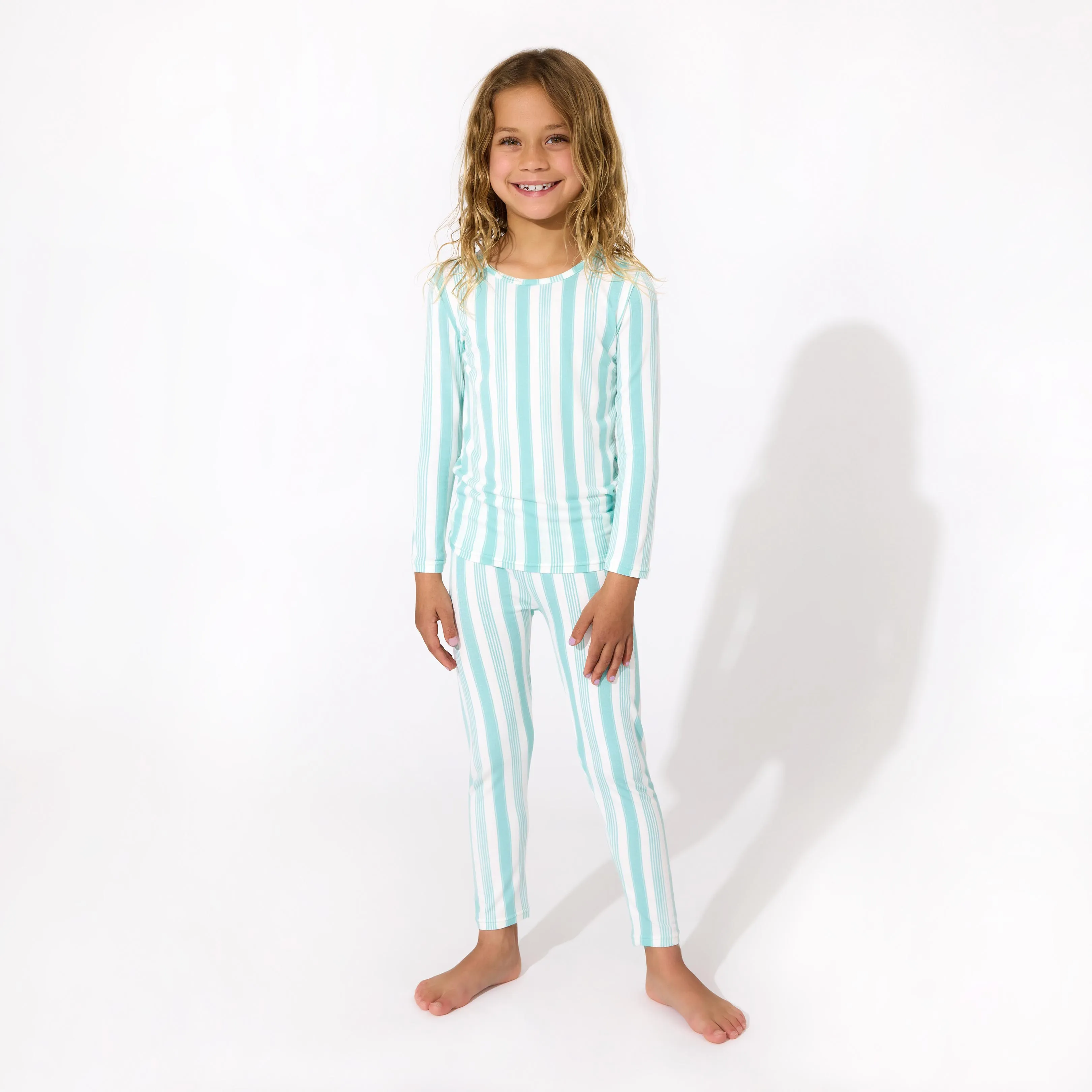 Slumber Stripes Bamboo Kids Pajamas