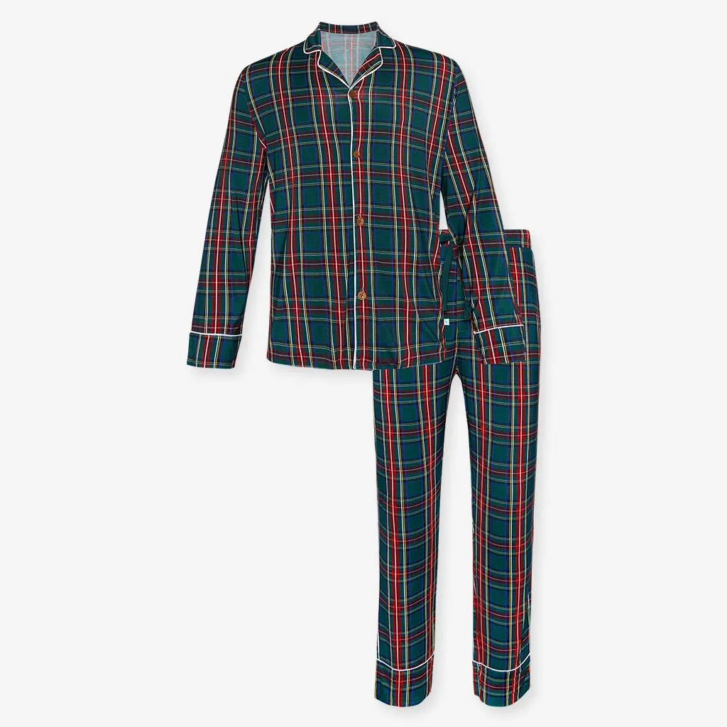 Tartan Plaid Men’s Long Sleeve & Relaxed Long Pajama Pants - Select Size