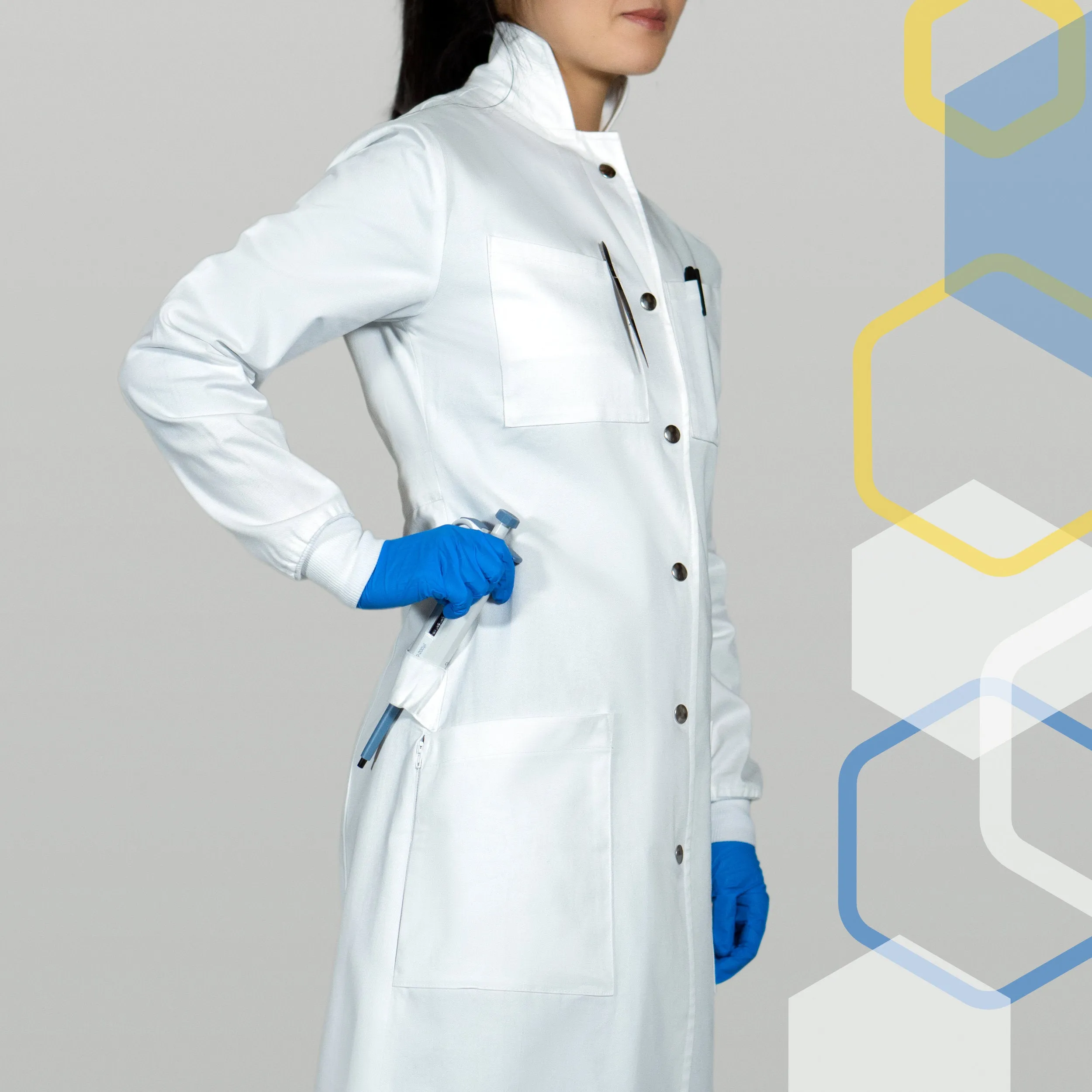 The "Curie" Women's Cotton Lab Coat (Gen 2)