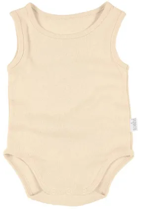 Toshi Dreamtime Organic Onesie Singlet Almond