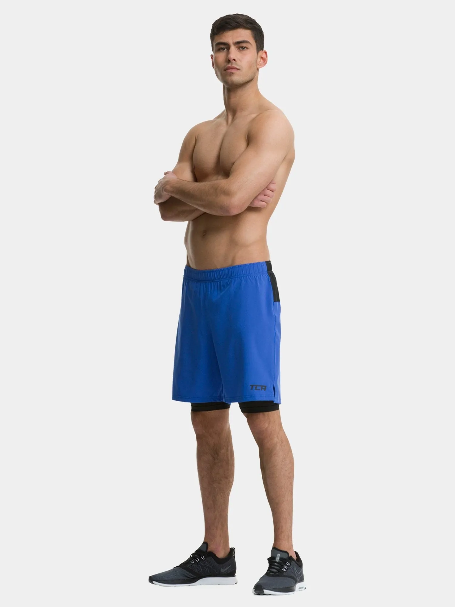 Ultra 2-in-1 Running Short For Men With Back Zip Pocket & Internal Compression Lining