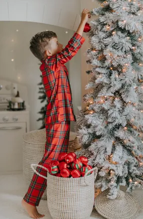 Unisex Pj's in Red Plaid