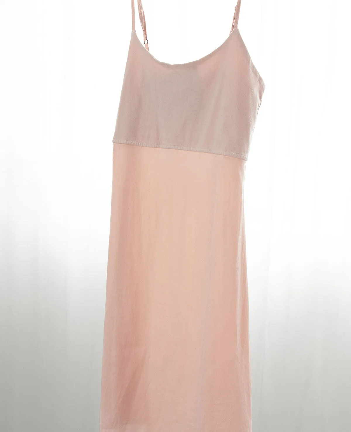 Washable Silk & Jersey Nightie Rosewater