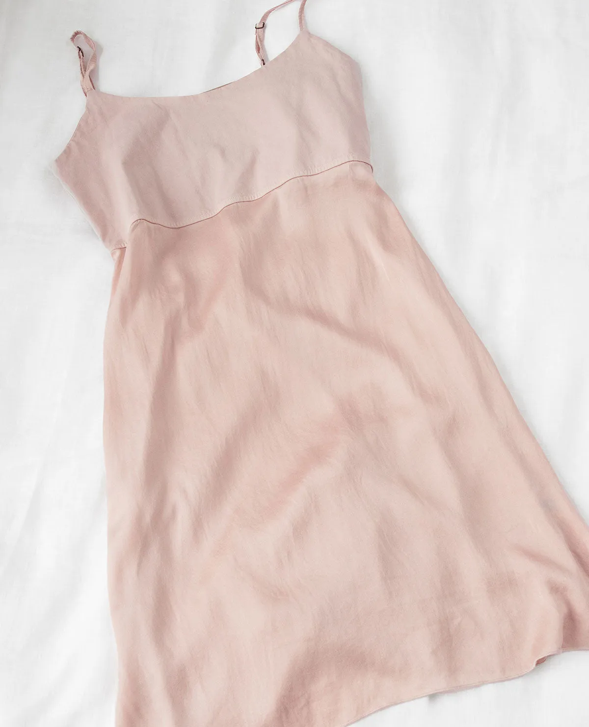 Washable Silk & Jersey Nightie Rosewater