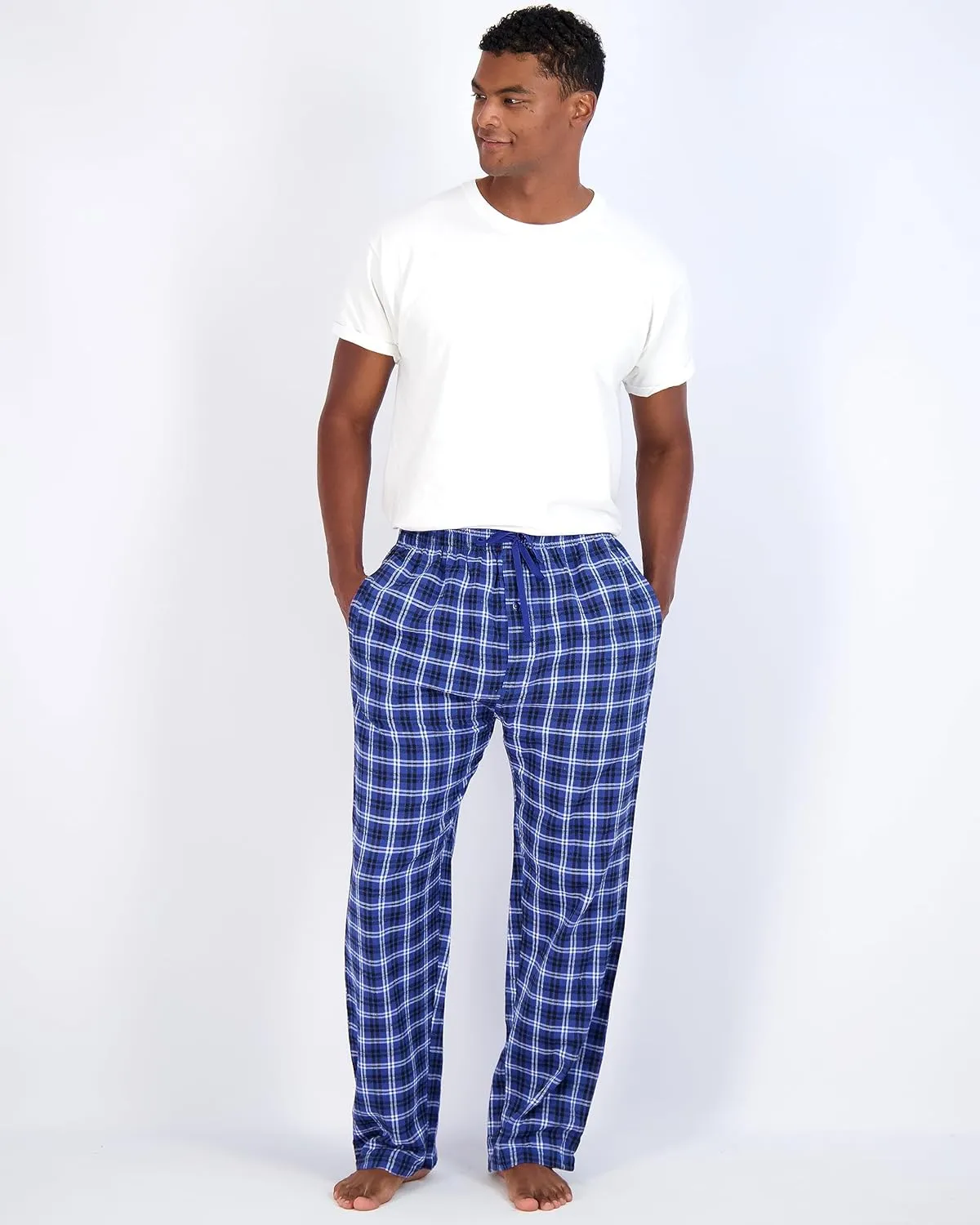 Wholesale Men's Pajama Pants, Knit Cotton Flannel Plaid Lounge Bottoms - All Styles