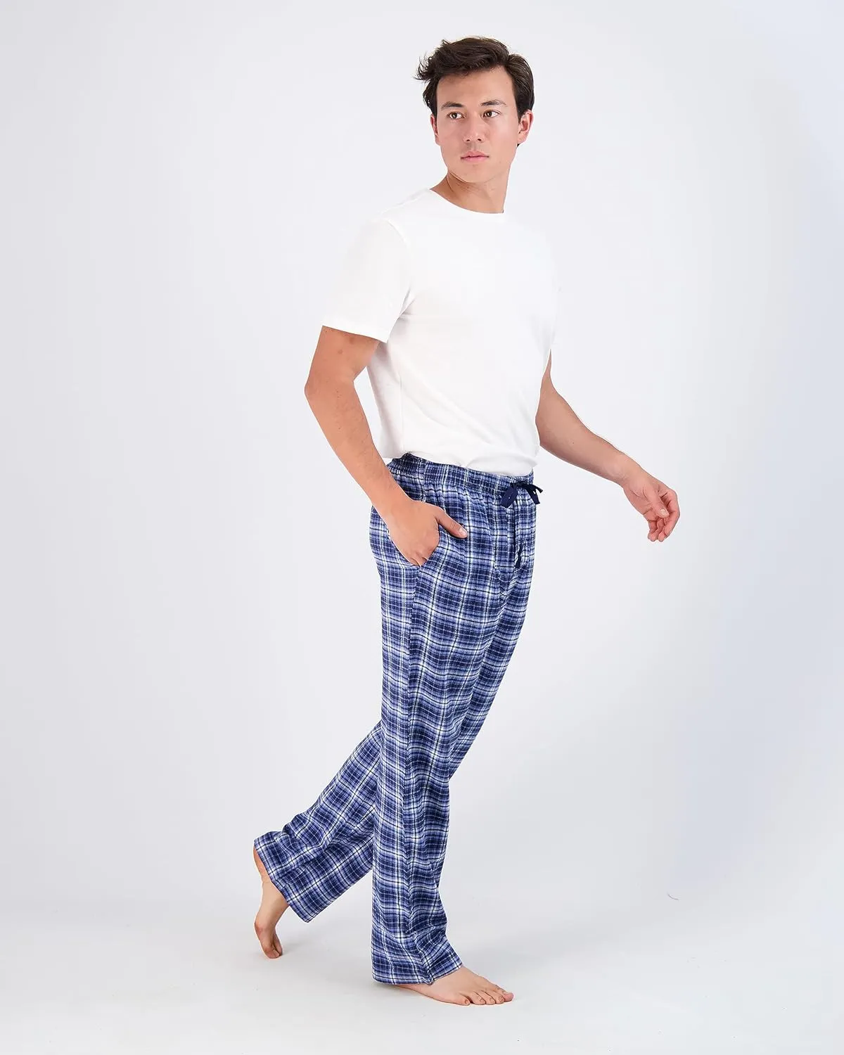 Wholesale Men's Pajama Pants, Knit Cotton Flannel Plaid Lounge Bottoms - All Styles