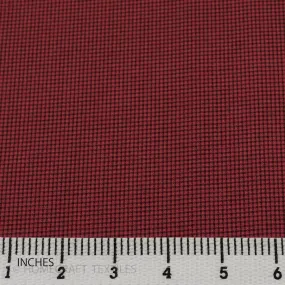 Wine Micro Check Cotton Print