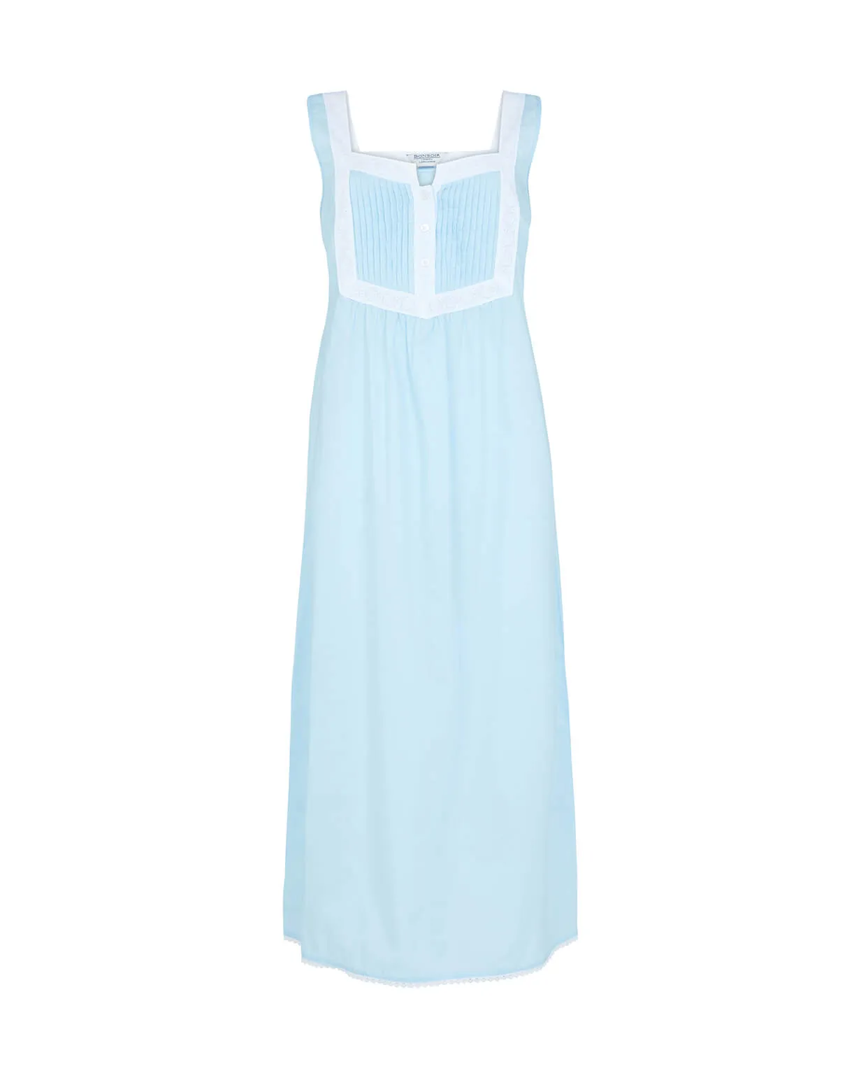 Women's Eliza Cotton Nightdress - Blue