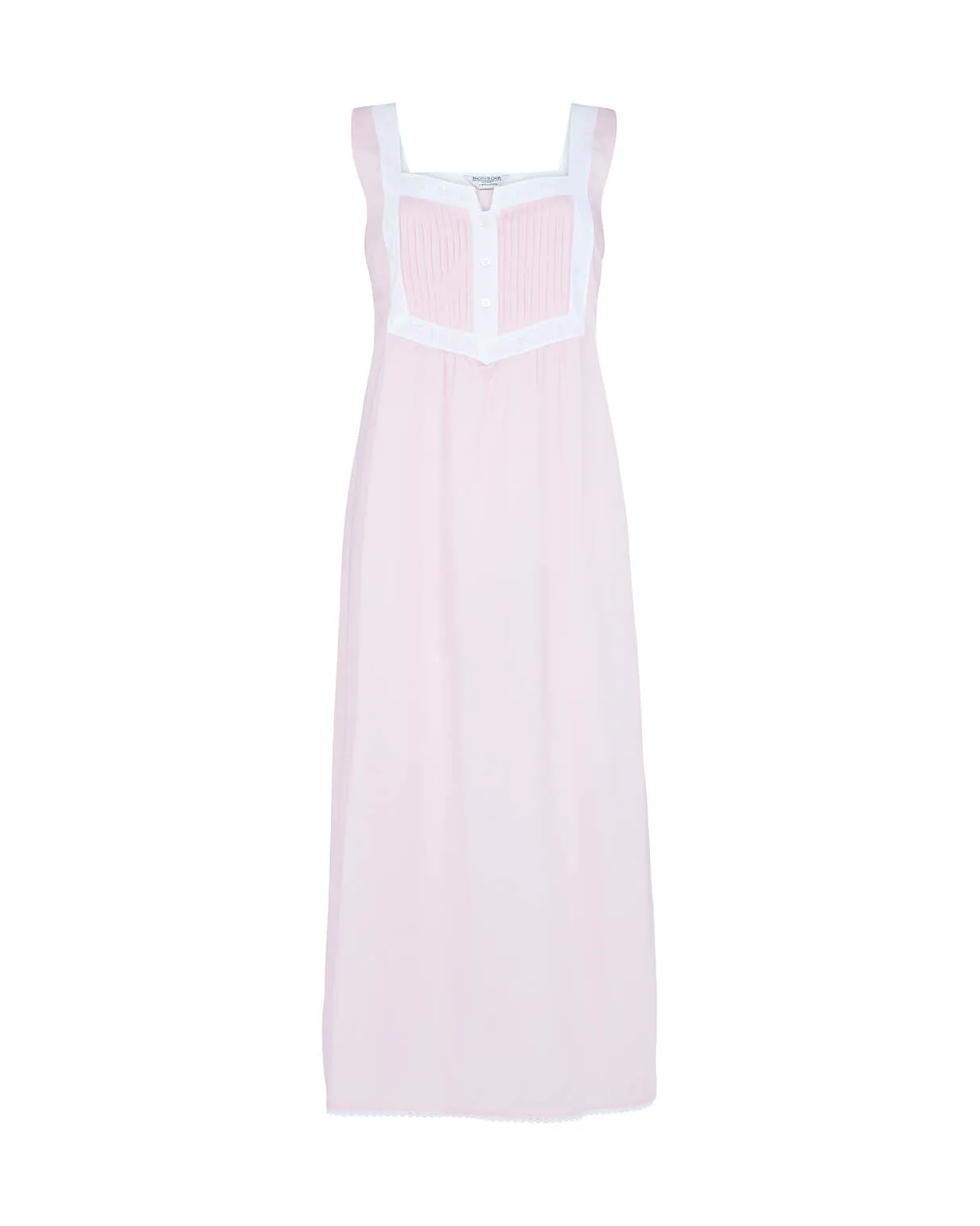 Women's Eliza Cotton Nightdress - Pink