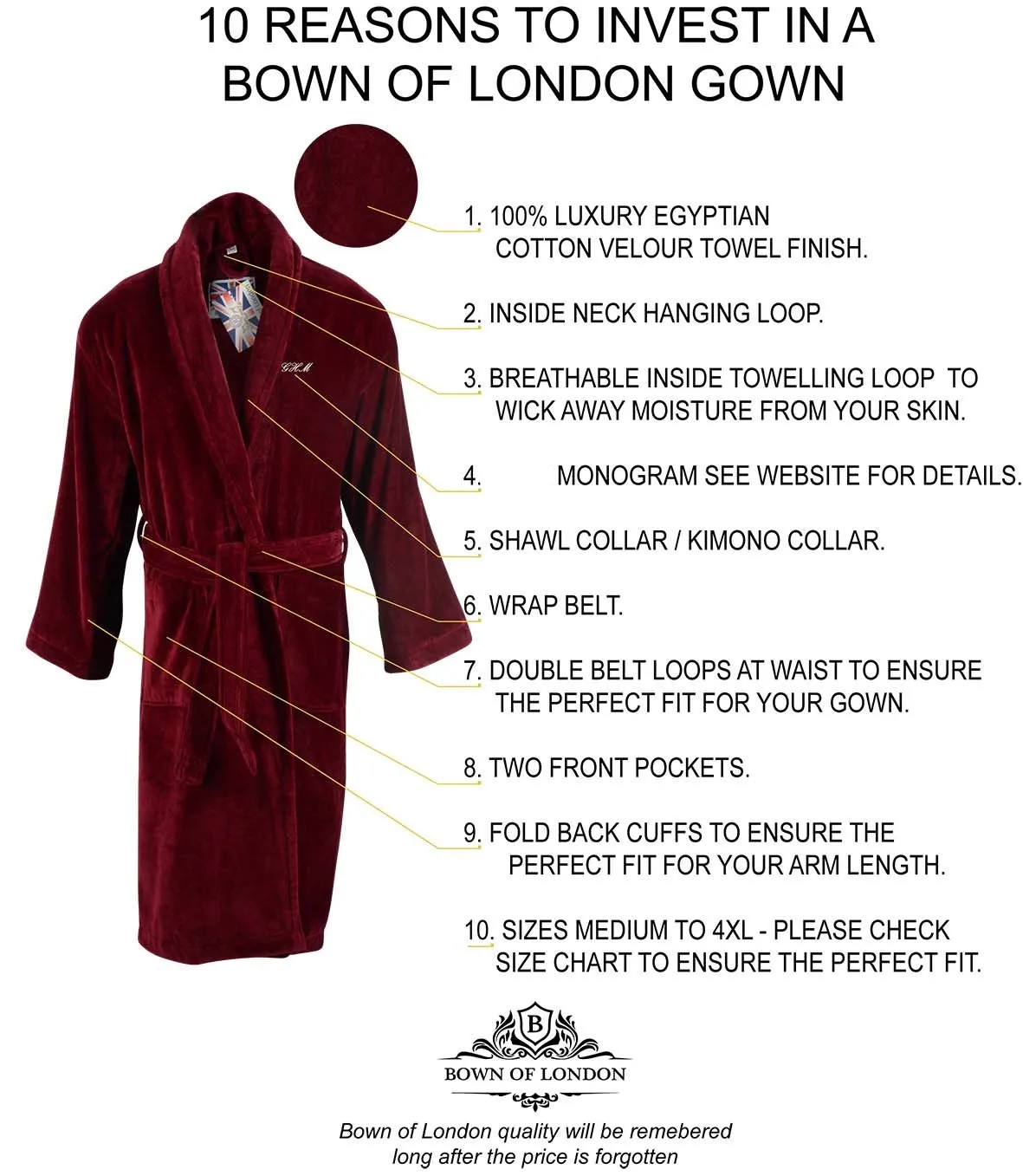 Women's Robe - Baroness Burgundy