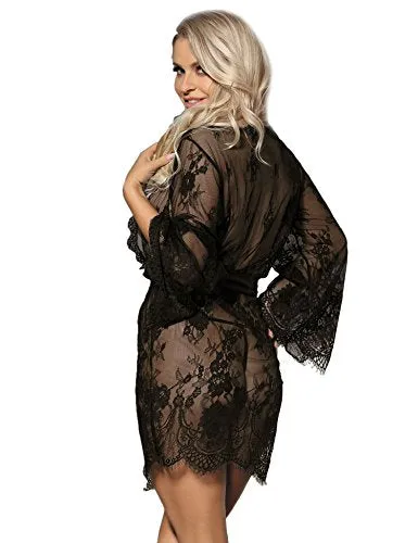 Women's Sexy Lingerie Lace Gown Dress Plus Size