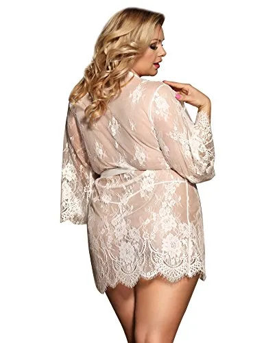 Women's Sexy Lingerie Lace Gown Dress Plus Size