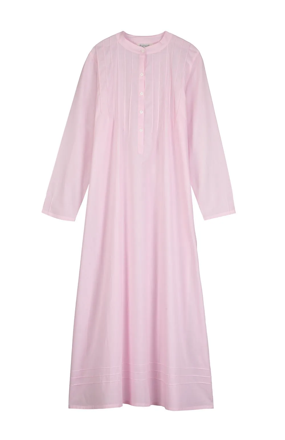 Women's Victoria Cotton Long Sleeve Nightdress - Pink